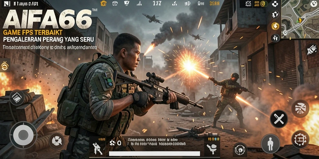 Gameplay intens di AIFA66 dengan grafik dan ledakan yang menakjubkan.