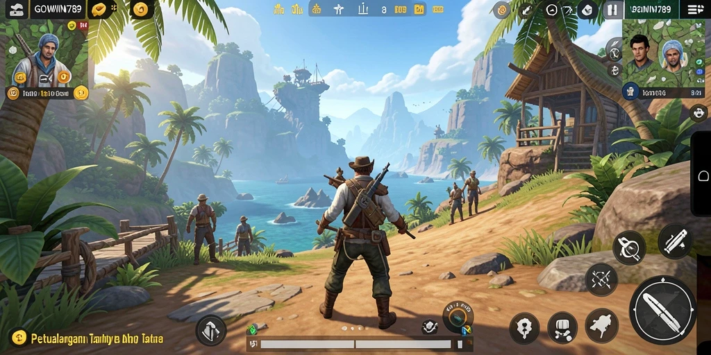 Tampilan menarik dari gameplay GOWIN789 di dunia terbuka.