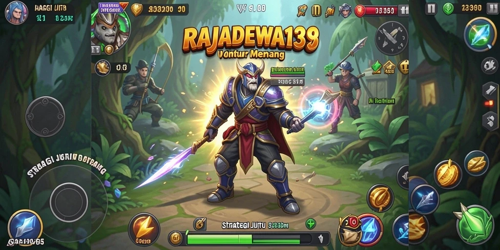 Tampilan gameplay RAJADEWA138 yang penuh aksi dan strategi.